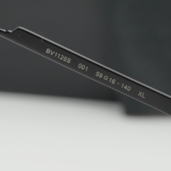 Bottega Veneta BV1125S 001 Aviator Sunglasses - Black/Grey main image 5